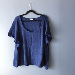 J. Jill Linen Scoop neck SS top